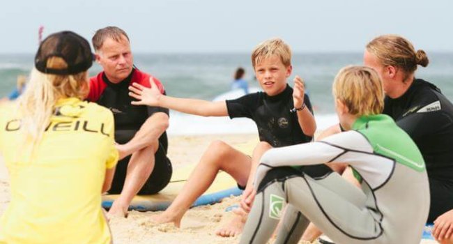 Familie portugal surfvakantie